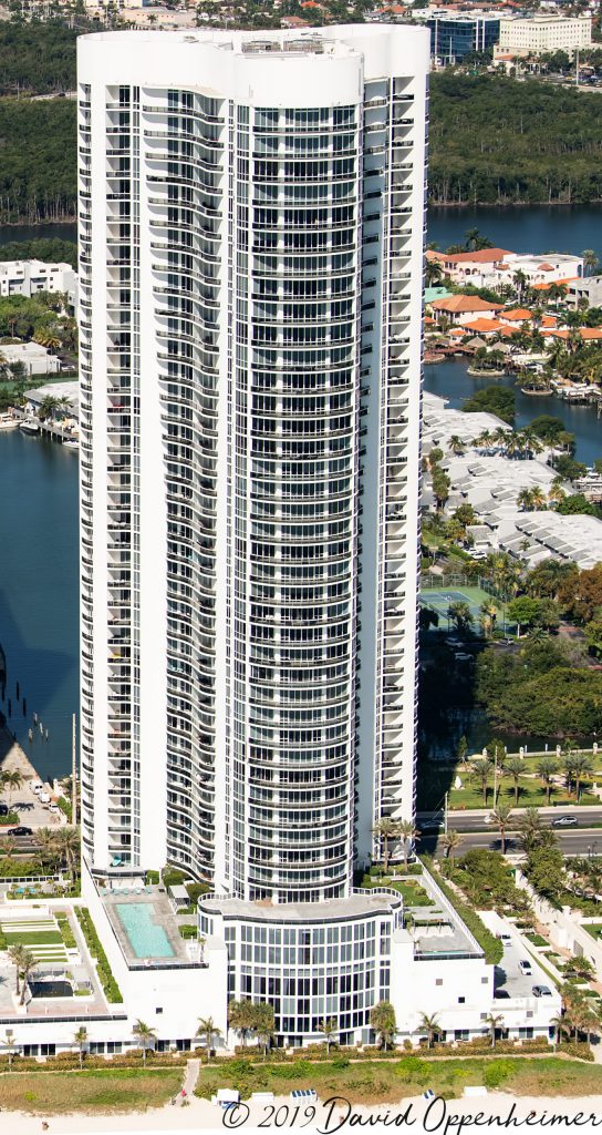 Trump Towers I on Sunny Isles Beach Aerial