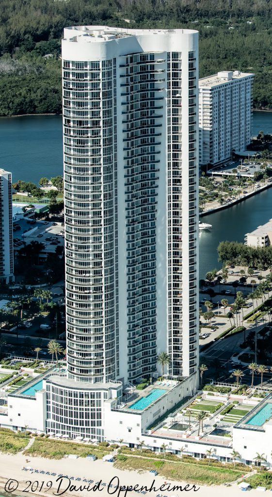 Trump Towers II on Sunny Isles Beach Aerial