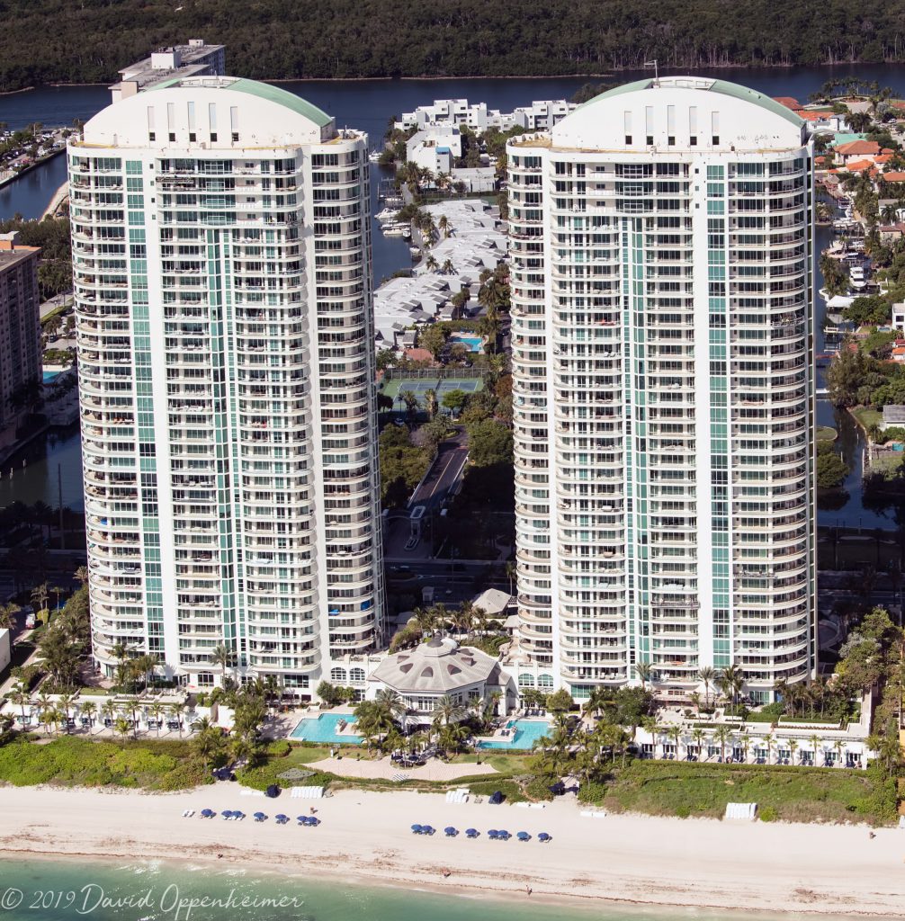 Turnberry Ocean Colony Condos on Sunny Isles Beach Aerial