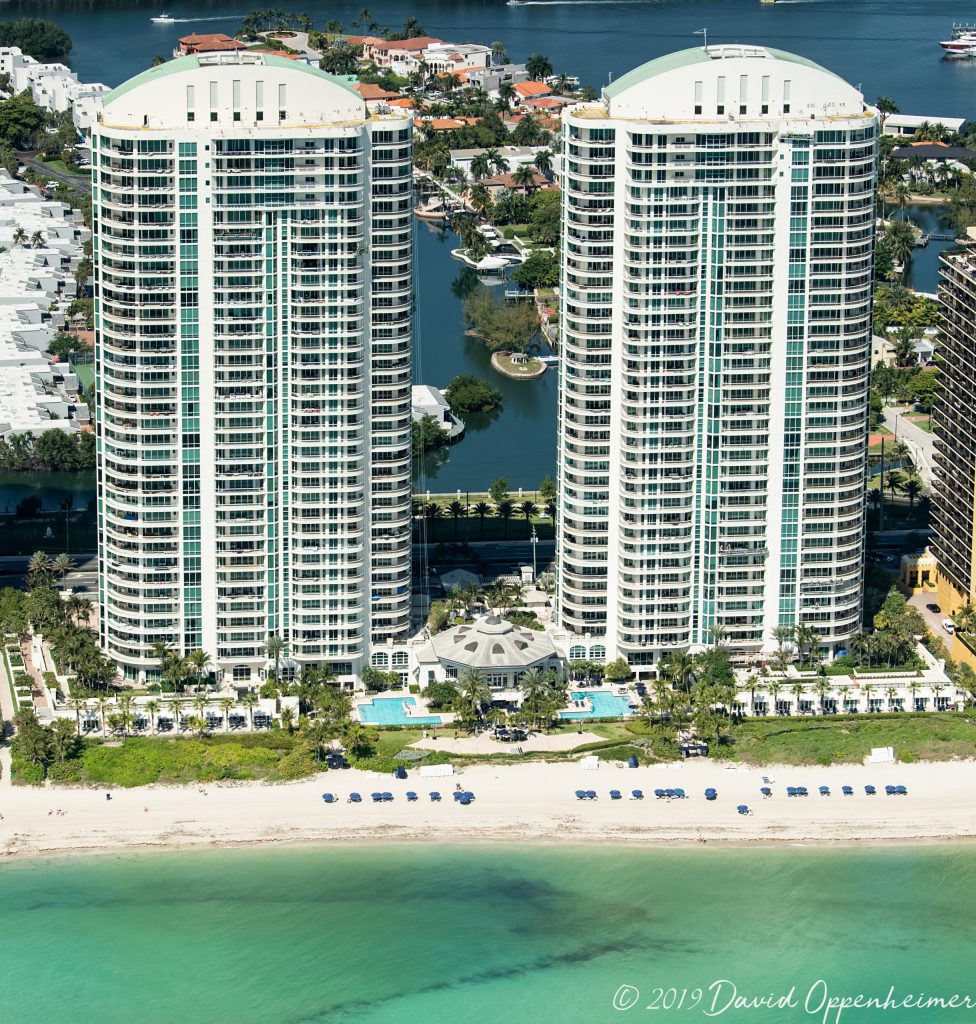 Turnberry Ocean Colony Condos on Sunny Isles Beach Aerial