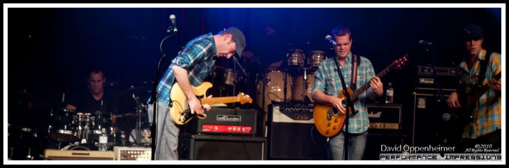Kris Myers, Jake Cinninger, Brendan Bayliss and Ryan Stasik with Umphrey’s McGee at the Warren Haynes Christmas Jam Pre-Jam – Xmas Jam 2010