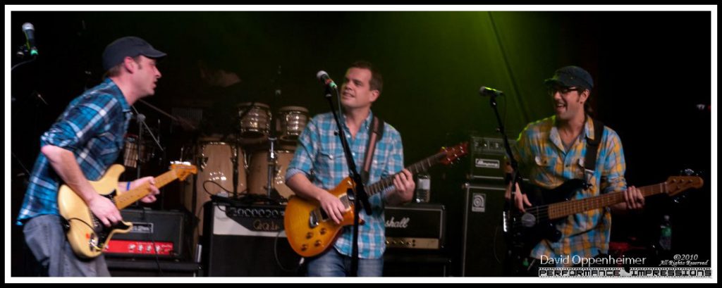Jake Cinninger, Brendan Bayliss and Ryan Stasik with Umphrey’s McGee at the Warren Haynes Christmas Jam Pre-Jam – Xmas Jam 2010
