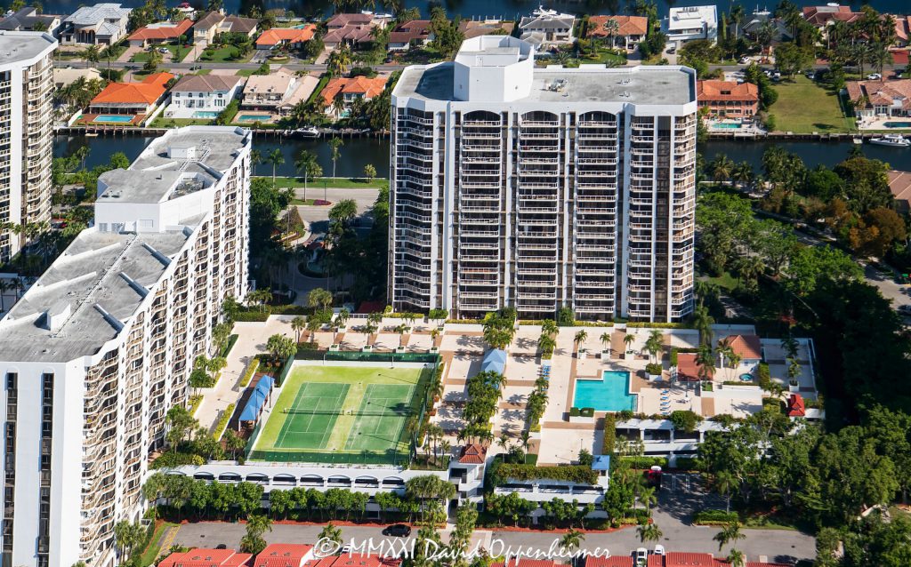 Harborside Condominium and Portsview At The Waterways Condo Buildings in Aventura, Florida