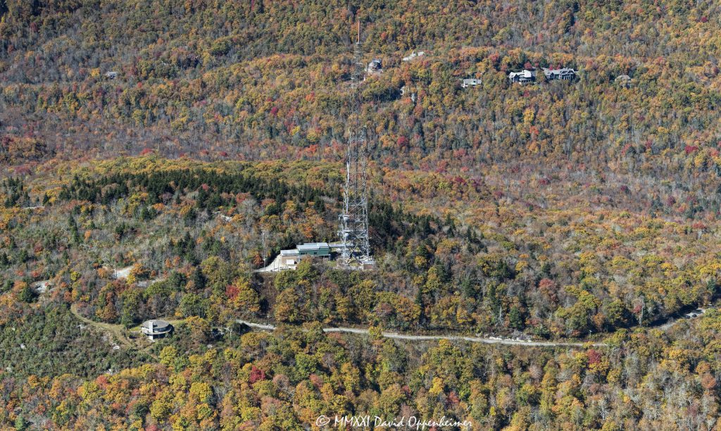 WUNE-TV Transmit Tower in Linville, North Carolina Aerial View