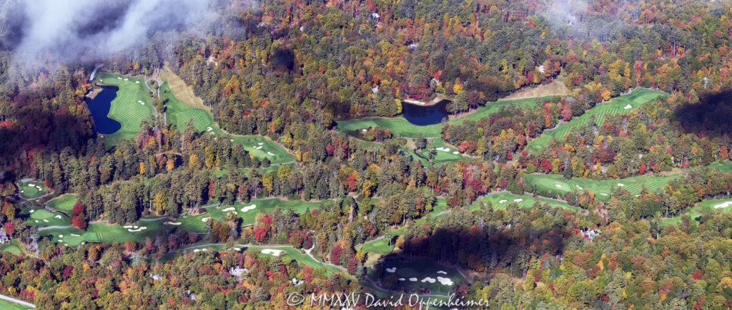 Wade Hampton Golf Club Golf Course in Cashiers North Carolina Aerial View