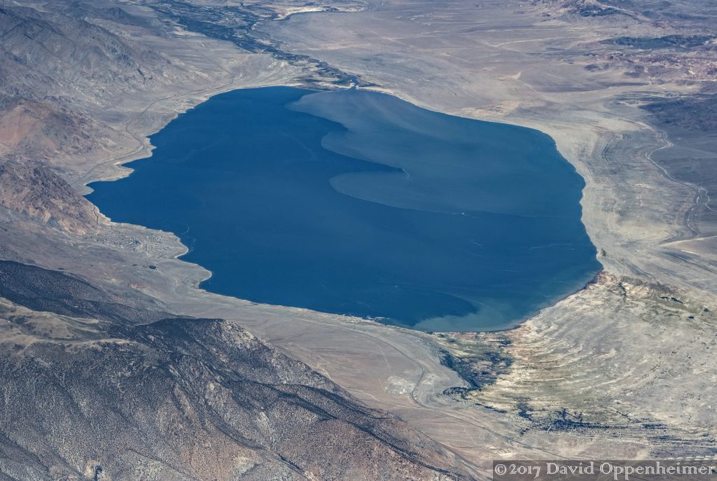 Walker Lake in Mineral County Nevada Aerial