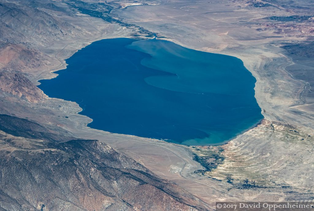 Walker Lake in Mineral County Nevada Aerial