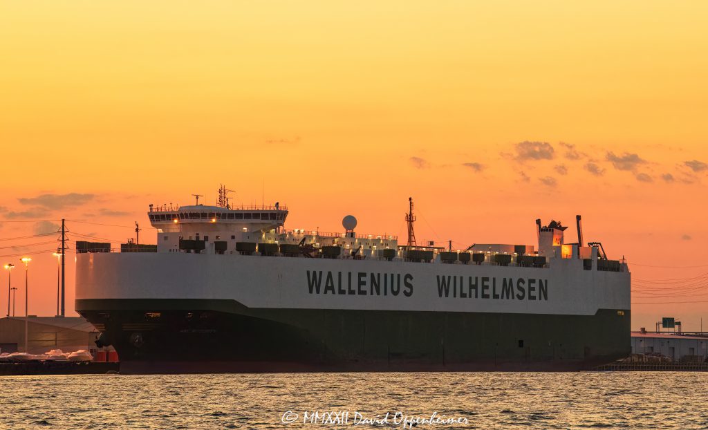 Wallenius Wilhelmsen’s Arc Integrity Vehicles Carrier Ship at Columbus Terminal