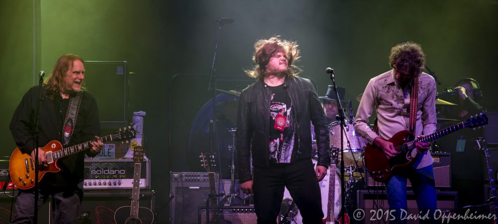 Warren Haynes, Caleb Johnson, Matt Abts, and Audley Freed at the Warren Hayens Christmas Jam