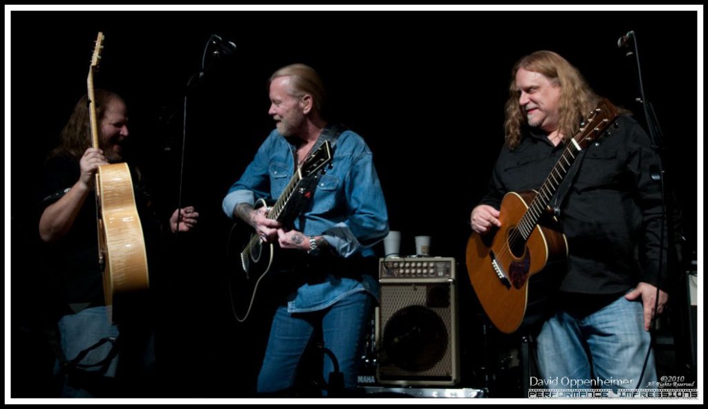 Gregg Allman and Warren Haynes at Warren Haynes Christmas Jam Pre-Jam – Xmas Jam 2010