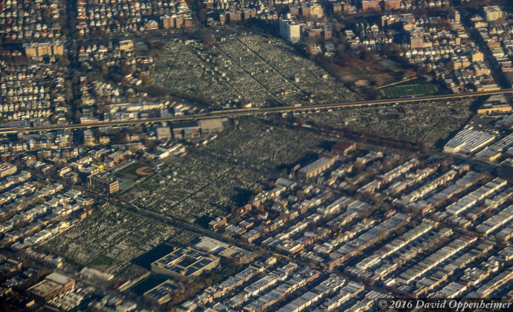Washington Cemetery in Brooklyn Aerial Photo