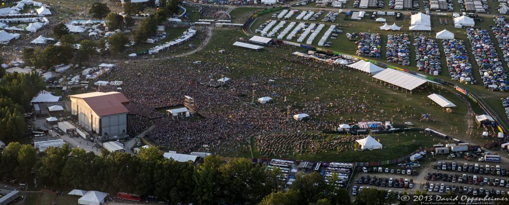 What Stage - Bonnaroo Music Festival Aerial Photo