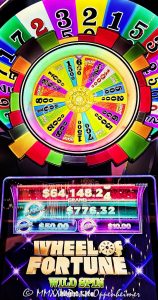 Wheel Of Fortune slot machine at The Venetian Casino by IGT in Las Vegas, Nevada - © 2025 David Oppenheimer - Performance Impressions casino photography archives - https://performanceimpressions.com Wheel Of Fortune slot machine, Wheel Of Fortune, wheel, Night Life, International Game Technology, IGT, slot machine, The Venetian, gaming, casino, Las Vegas, Nevada, slots, odds, win, gambling, wager, bet, luck, jackpot, gamble, quick spin, resort, American Gaming Association, AGA, 3355 S Las Vegas Blvd, 89109, bright, lights, colorful, United States, vertical, color, 1-14977862771