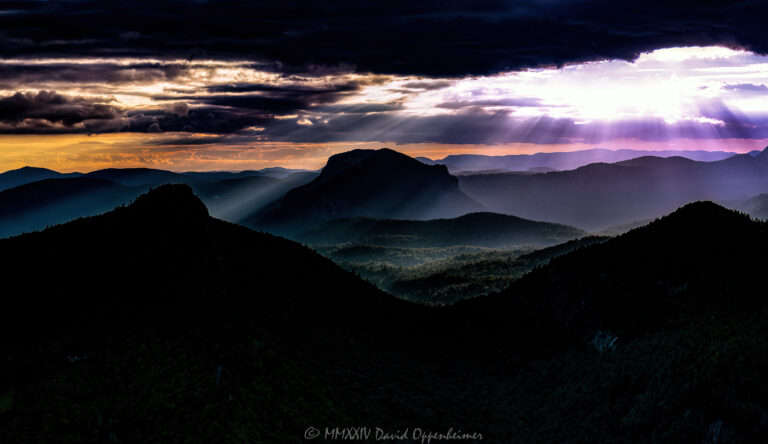 Whiteside Mountain Cashiers North Carolina aerial view