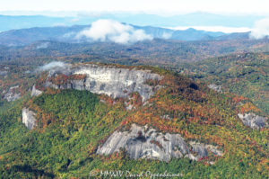 Whiteside Mountain Jackson County North Carolina aerial view 8363 1