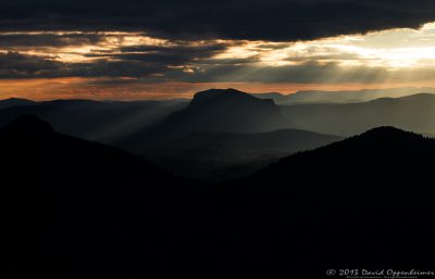 Whiteside Mountain Between Cashiers and Highlands North Carolina