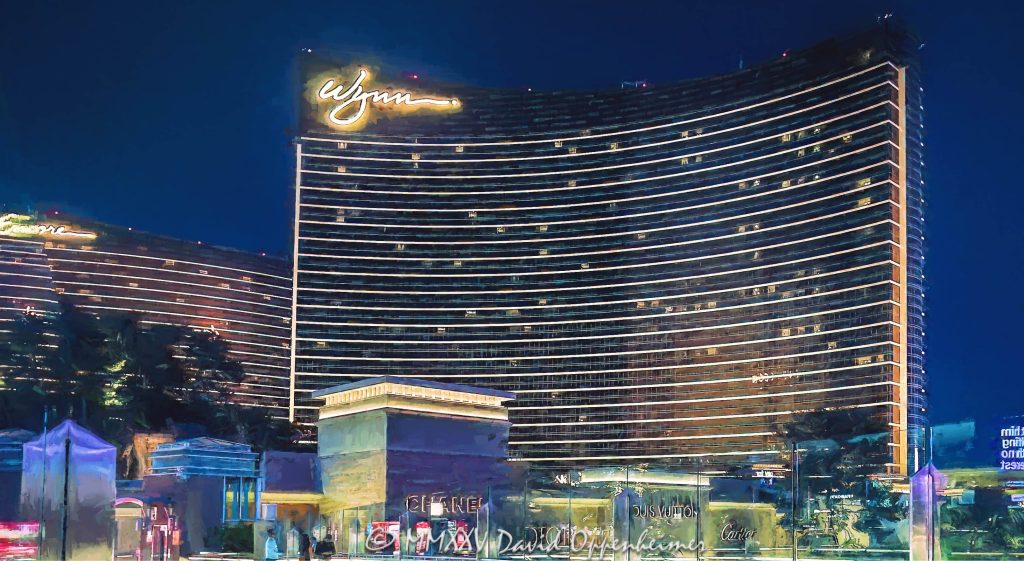 Wynn and Encore Las Vegas Resort and Casino at Night