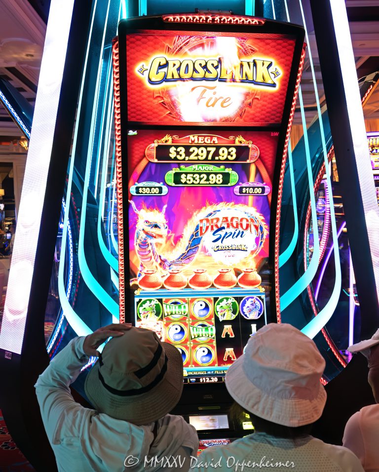 Dragon Spin CrossLink Fire slot machines by Light & Wonder at Wynn Las Vegas Resort and Casino in Las Vegas, Nevada - © 2025 David Oppenheimer - Performance Impressions casino photography archives - https://performanceimpressions.com Dragon Spin CrossLink Fire, Dragon Spin, Crosslink, Crosslink Fire, Light and Wonder, LNW Gaming, slot machines, slots, Asian-themed, Wynn Casino, casino, gaming, play, betting, odds, win, gambling, wager, bet, luck, gamble, 3355 S Las Vegas Blvd, 89109, Wynn, Encore, Encore Las Vegas, Encore Resort, Encore Casino, Encore Vegas, Encore at Wynn, Wynn Las Vegas, Wynn Vegas, Wynn Resort, Wynn Resorts, 3131 Las Vegas Blvd S, 89109, hotel, resort, WYNN, WYNN stock, five star, five-star, luxury, Las Vegas, Vegas, Las Vegas Strip, casino floor, entertainment, luxury gaming, Nevada casino, vacation, escape, dream, art, fine art, artwork, Nevada, Nevada photography, colorful, wall art, United States, vertical, color, 1-14993092111