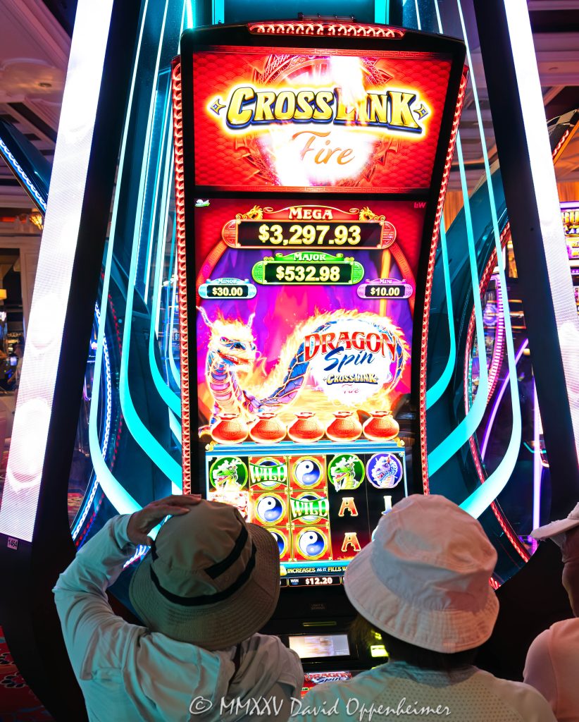 Dragon Spin CrossLink Fire Slot Machine at Wynn Las Vegas Casino
