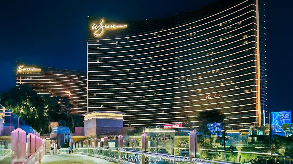 Wynn and Encore Las Vegas Resort and Casino at Night