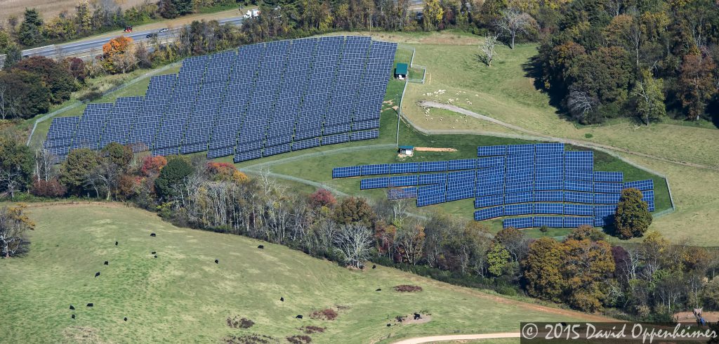 Soloar Panels at Biltmore Estate Aerial Photo